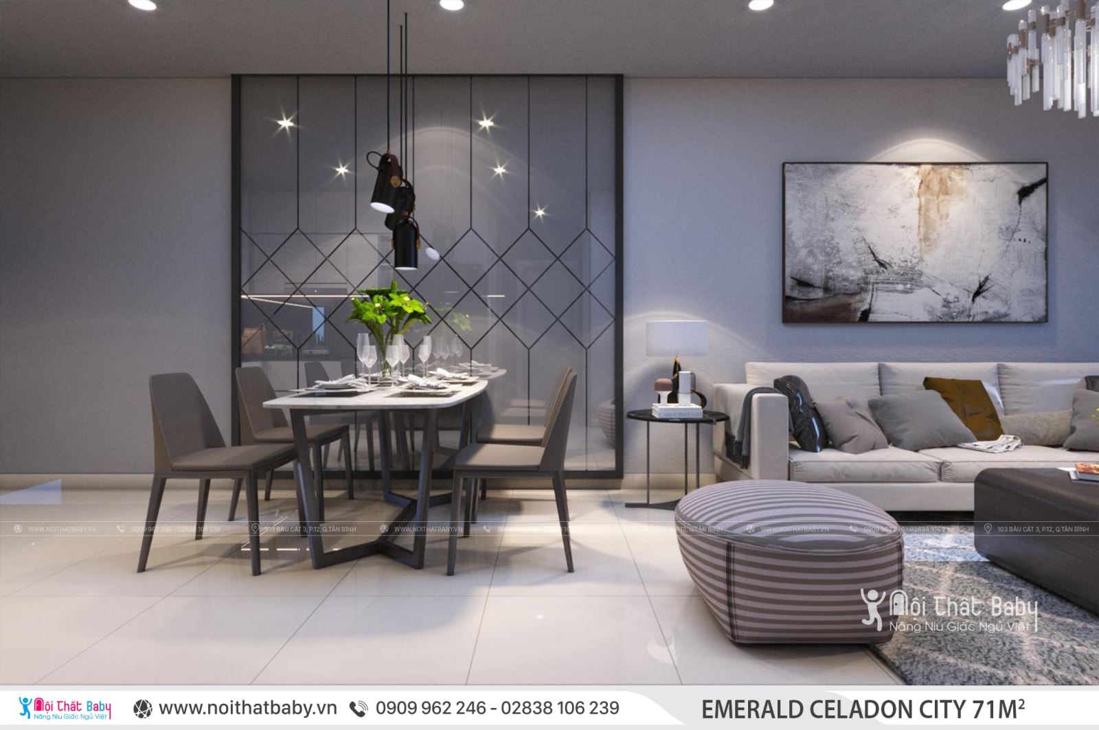 Tổng hợp các mẫu thiết kế nội thất Chung cư Emerald Celadon City